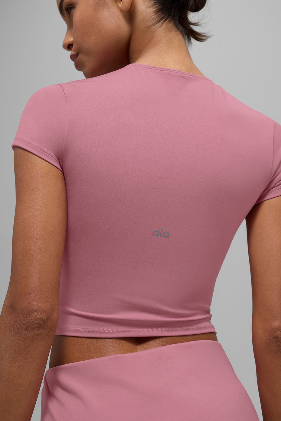 Haut Manches Courtes ALO Softsculpt Precision - Pink Wild Rose