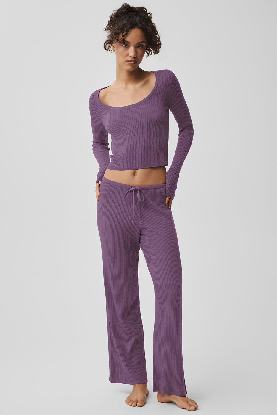 Haut À Manches Longues En Maille Unwind - Plum Kiss
