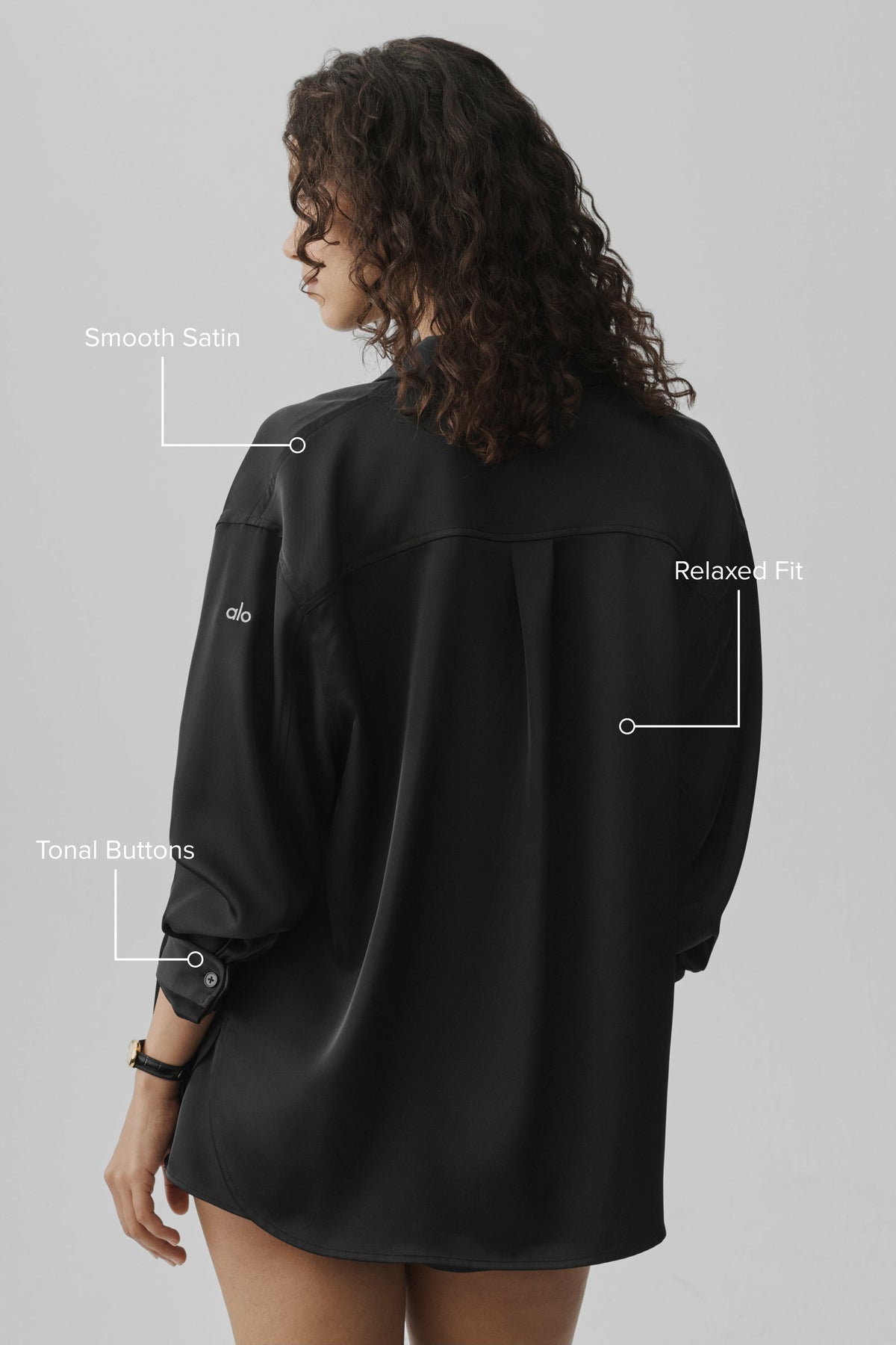Bouton En Satin Smooth Talker - Noir