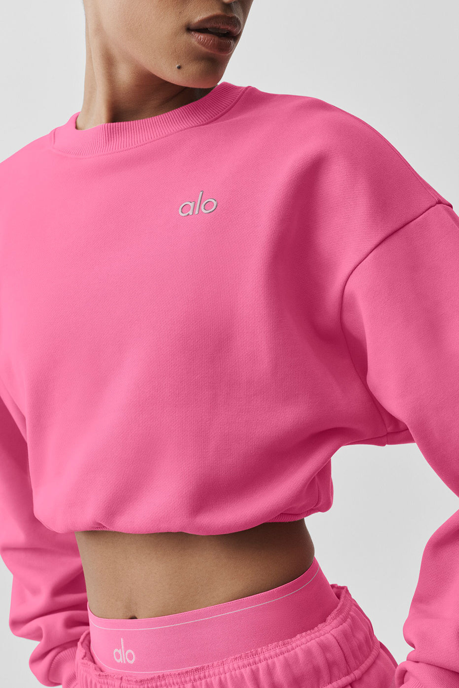 Pull Court Col Ras-Du-Cou Accolade - Paradise Pink