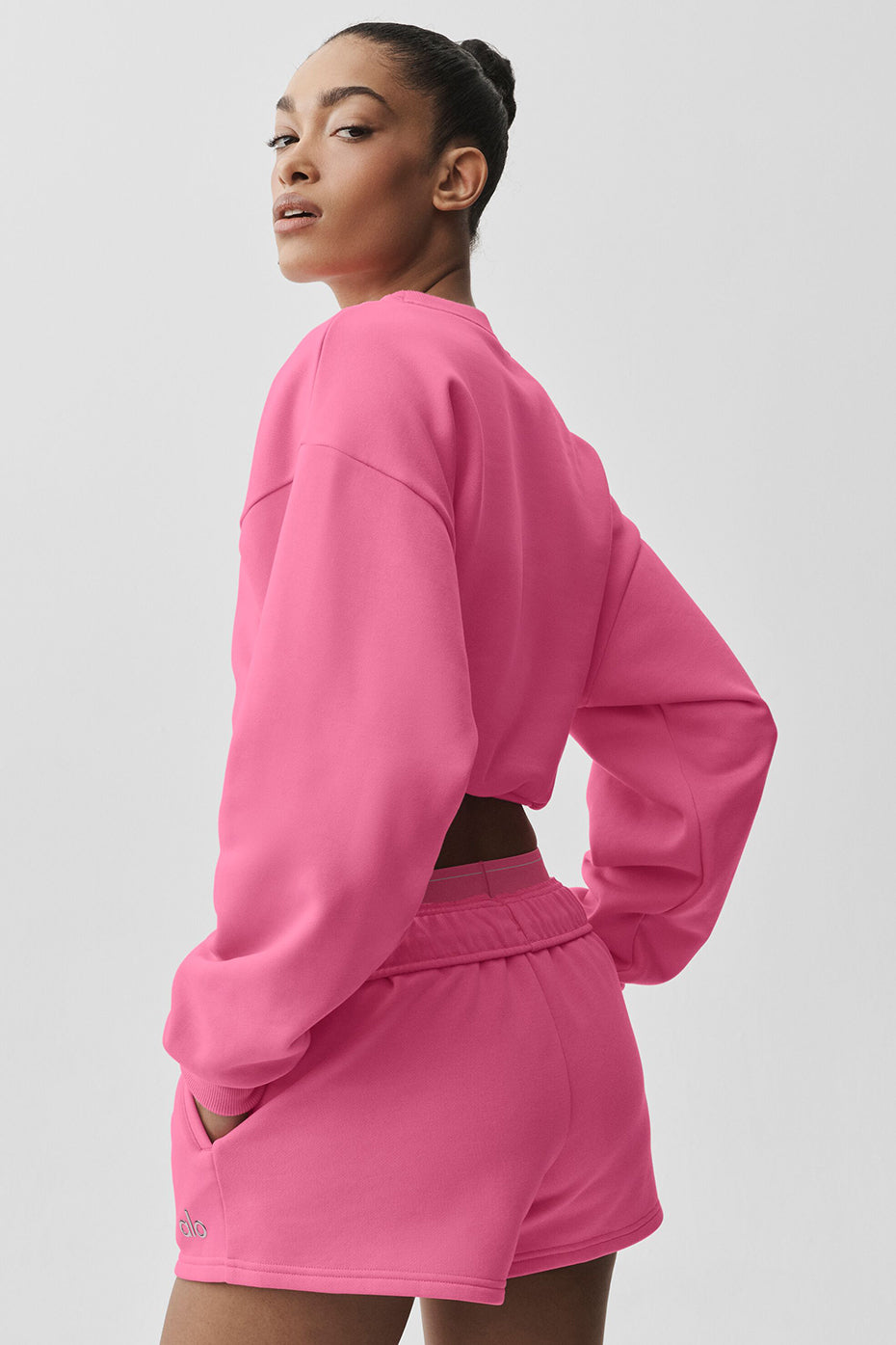 Pull Court Col Ras-Du-Cou Accolade - Paradise Pink