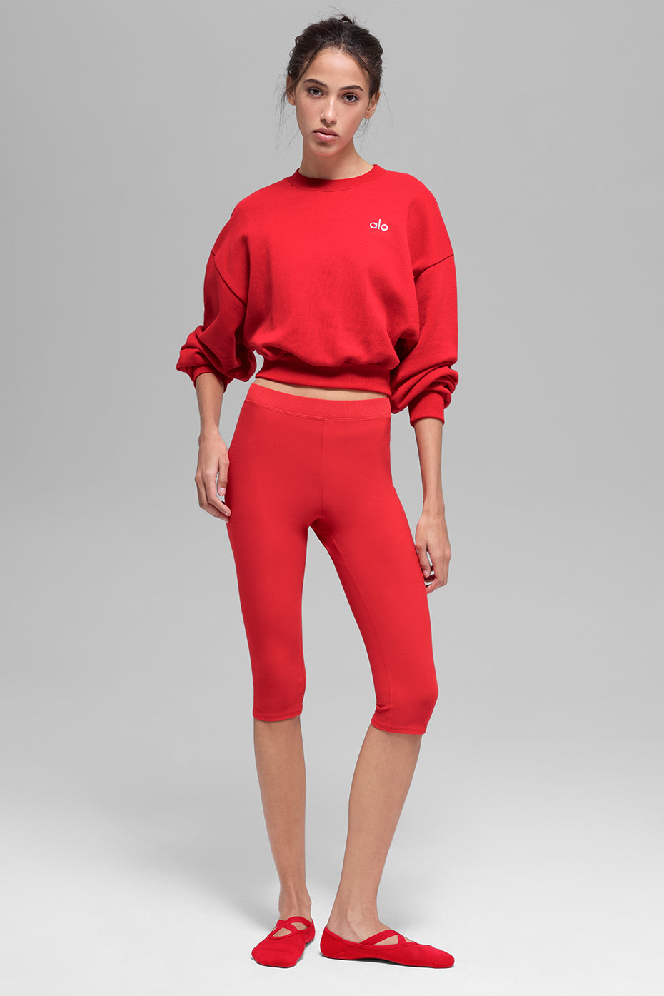 Pull Court Col Ras-Du-Cou Accolade - Bright Red