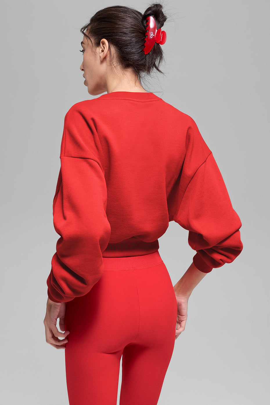 Pull Court Col Ras-Du-Cou Accolade - Bright Red