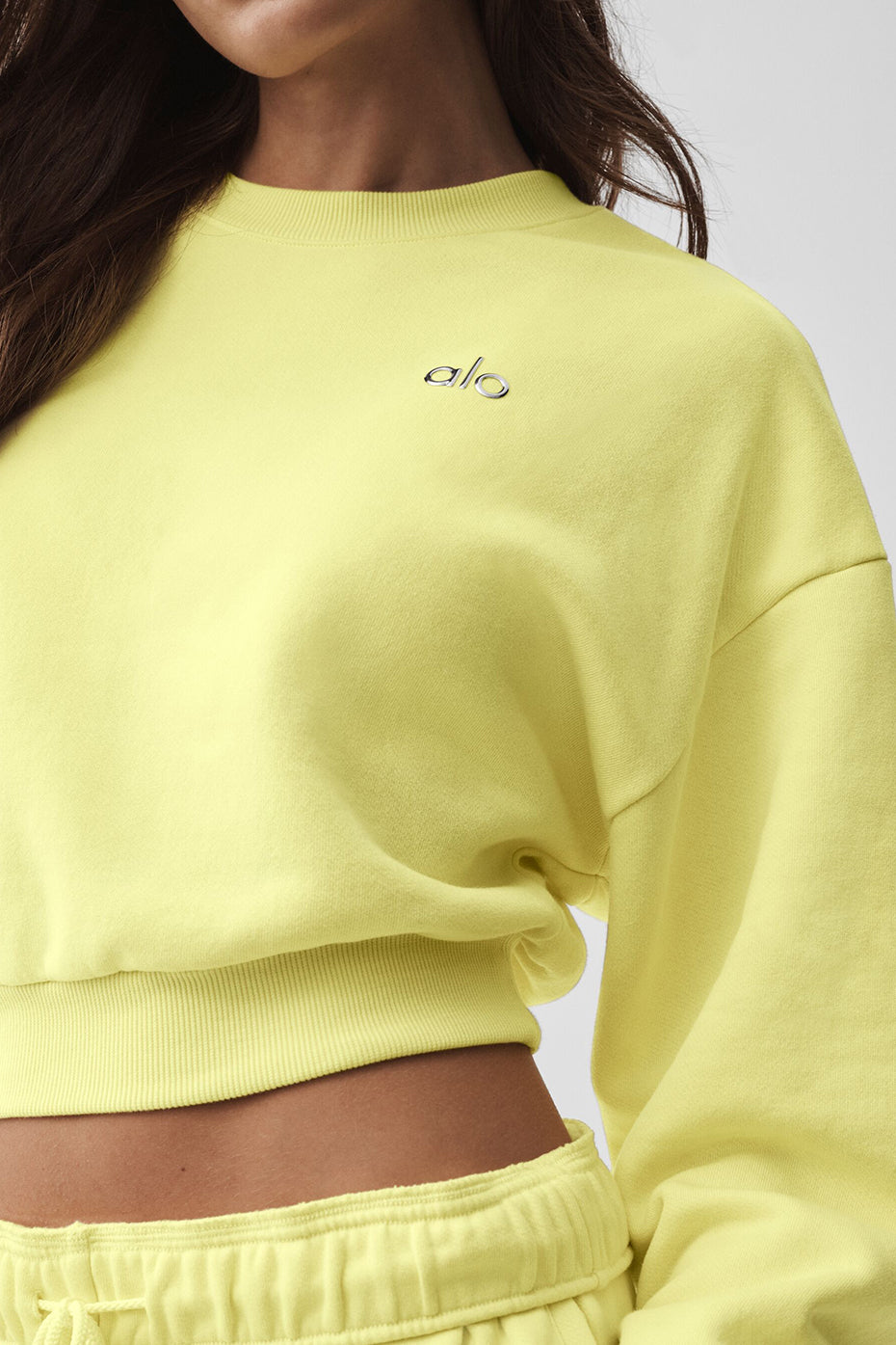 Pull Court Col Ras-Du-Cou Accolade - Sunshine