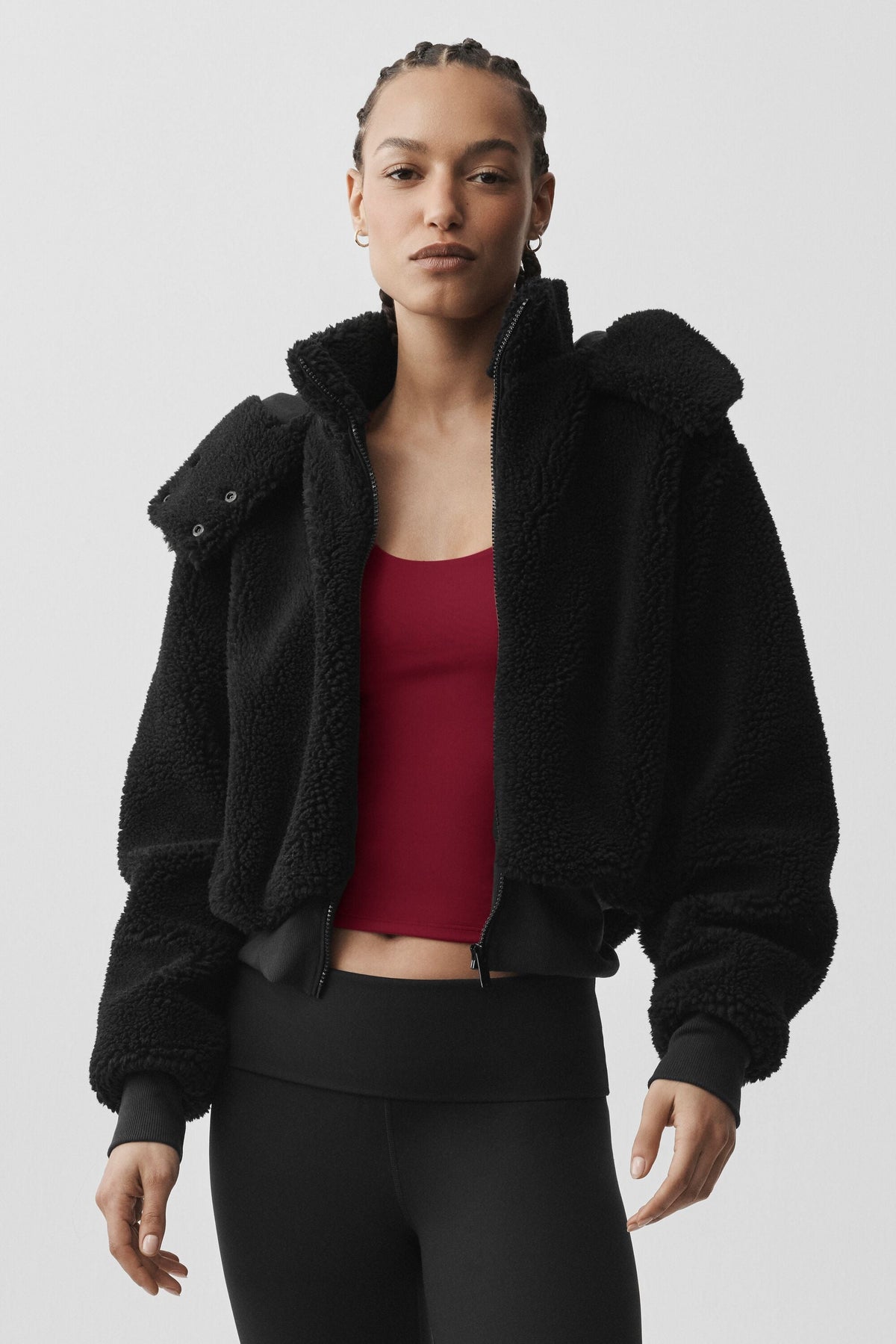 Chaqueta Sherpa Foxy - Negro