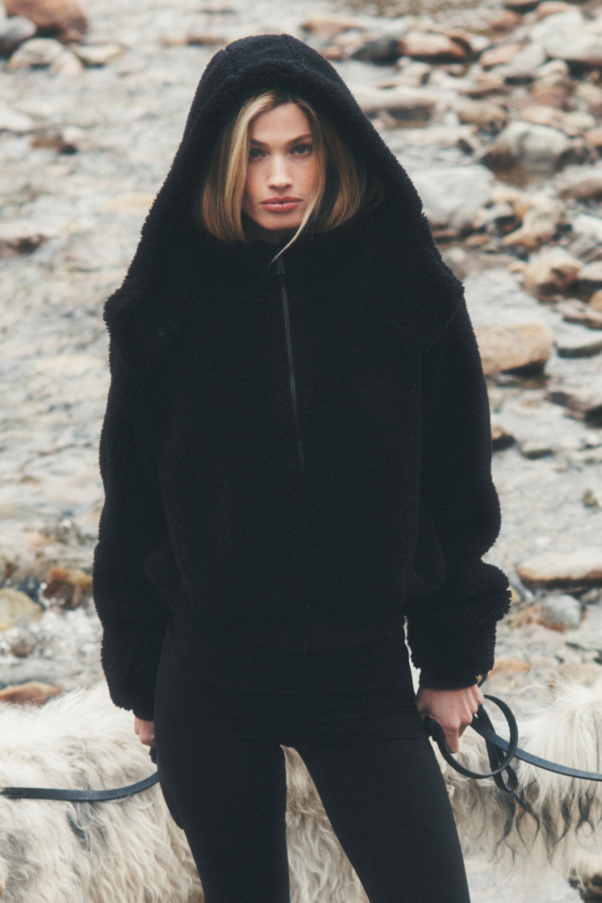 Chaqueta Sherpa Foxy - Negro