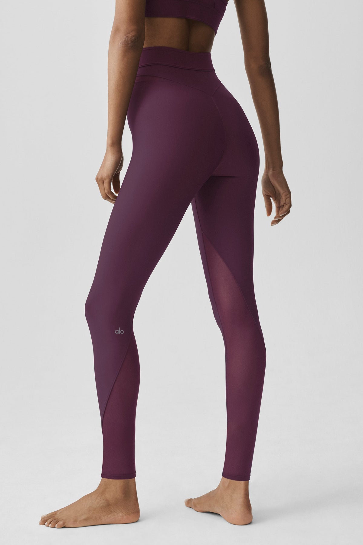 Airlift Legging Taille Haute 7/8 Rebel - Rich Bordeaux