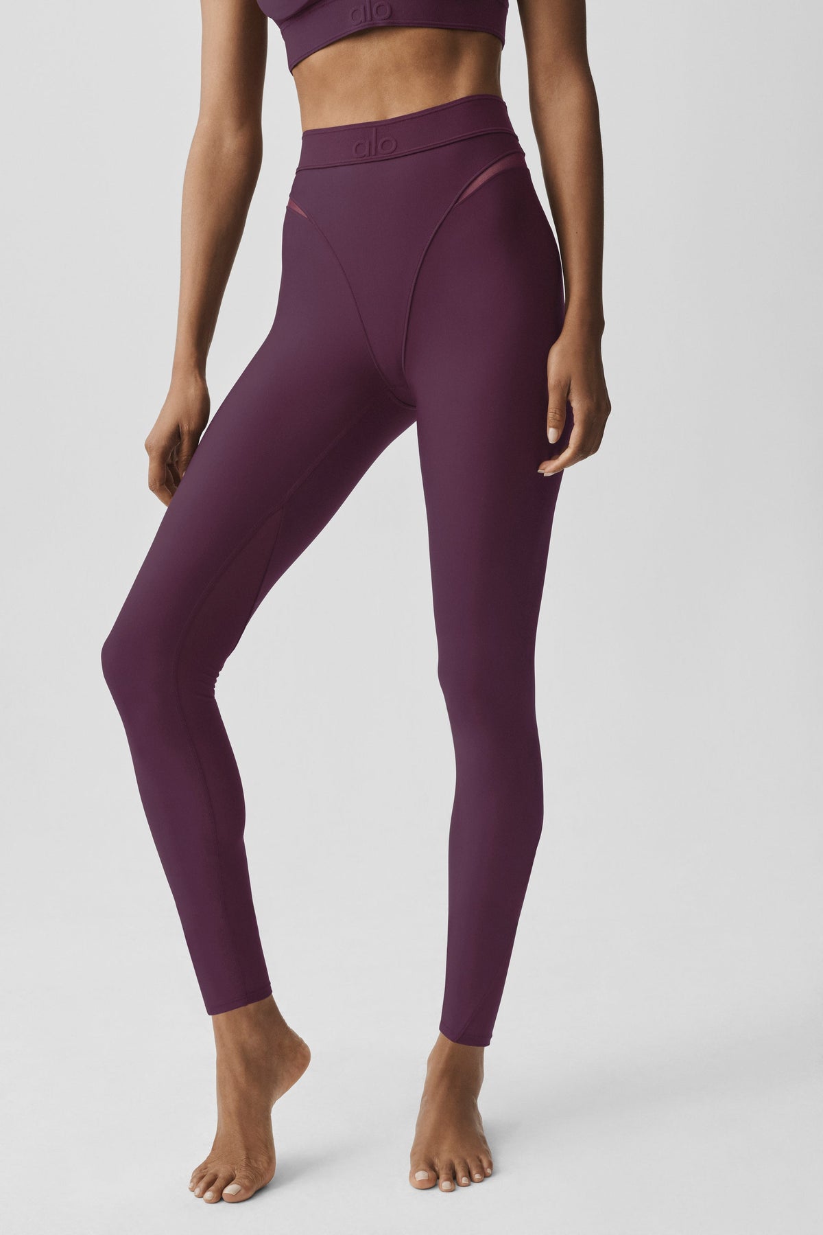 Airlift Legging Taille Haute 7/8 Rebel - Rich Bordeaux