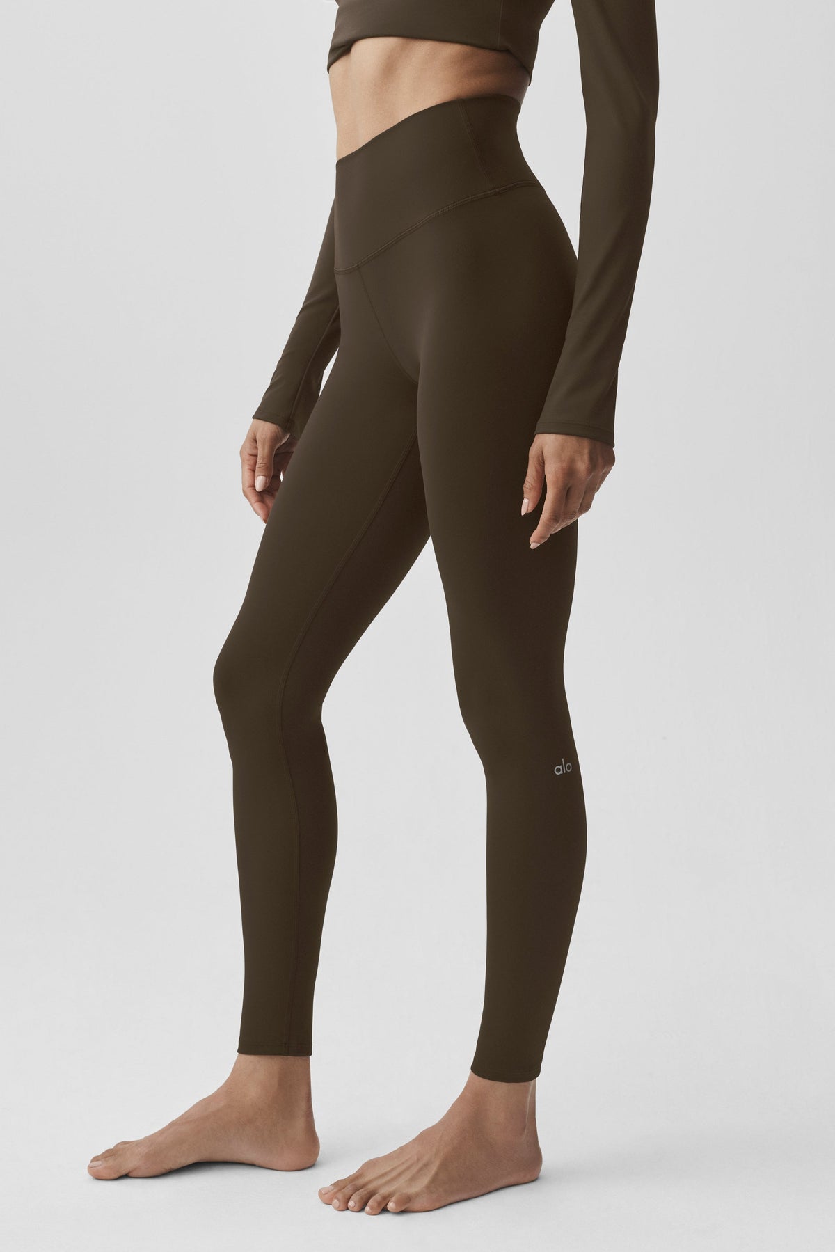 Leggings de talle alto ALO Softsculpt - Espresso