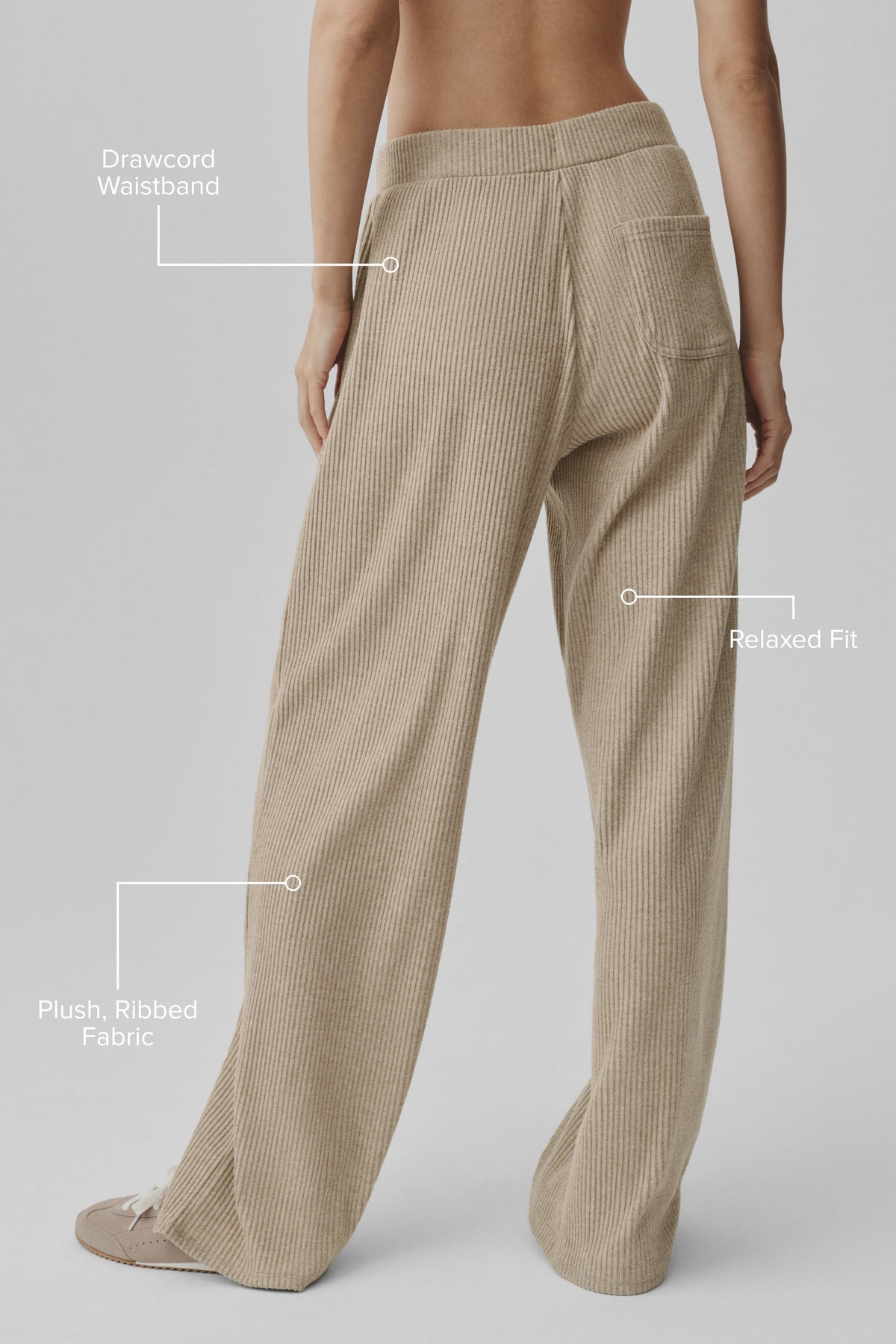 Pantalón ancho Muse - Gravel Heather