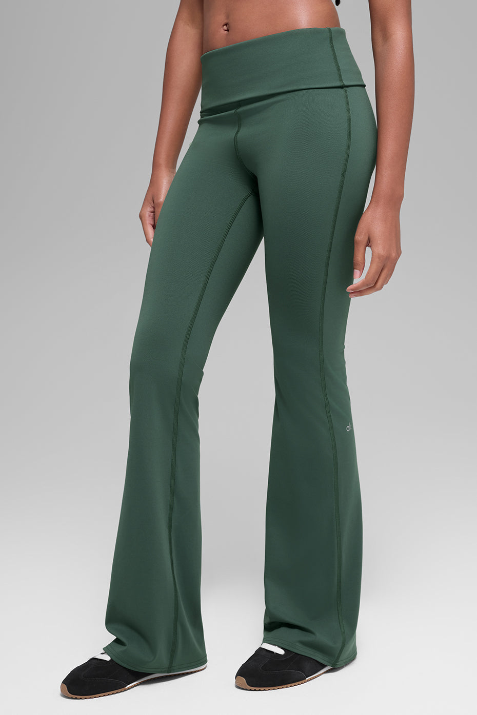 Legging Évasé ALO Softsculpt Foldover (classique) - Clover Green