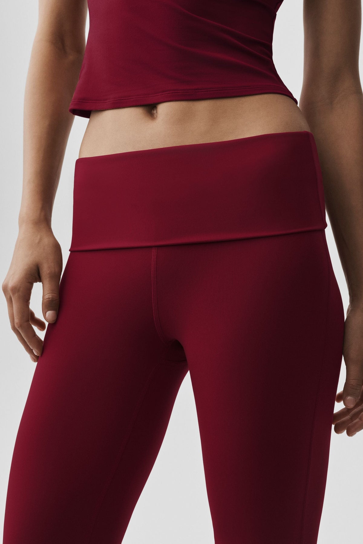 Legging Évasé ALO Softsculpt Foldover (classique) - Summer Romance Red