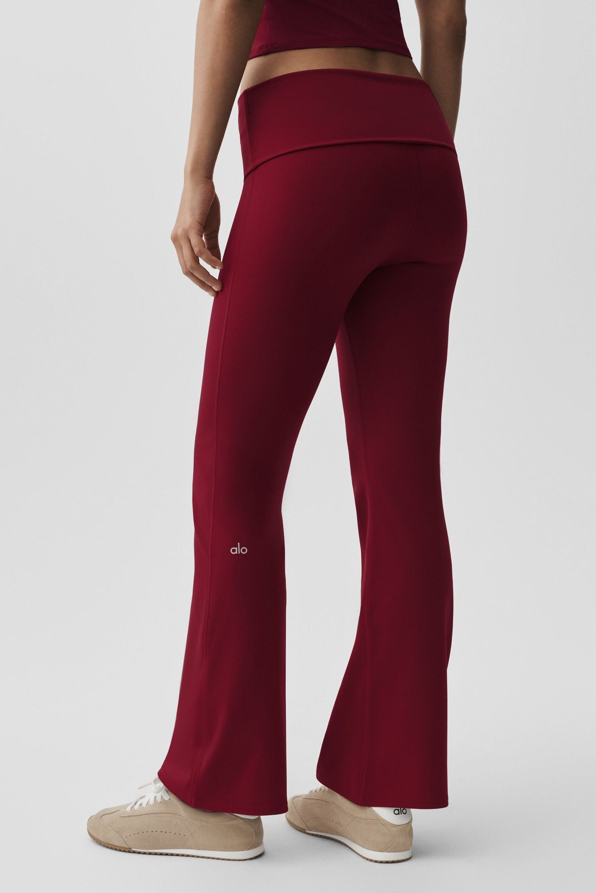 Legging Évasé ALO Softsculpt Foldover (classique) - Summer Romance Red