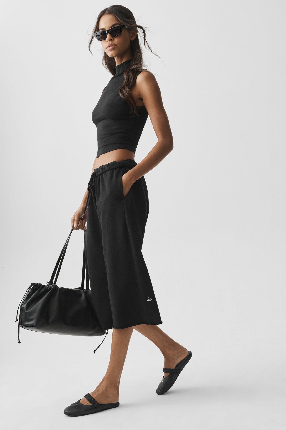 Chill Pantalon De Survêtement Cutoff - Noir