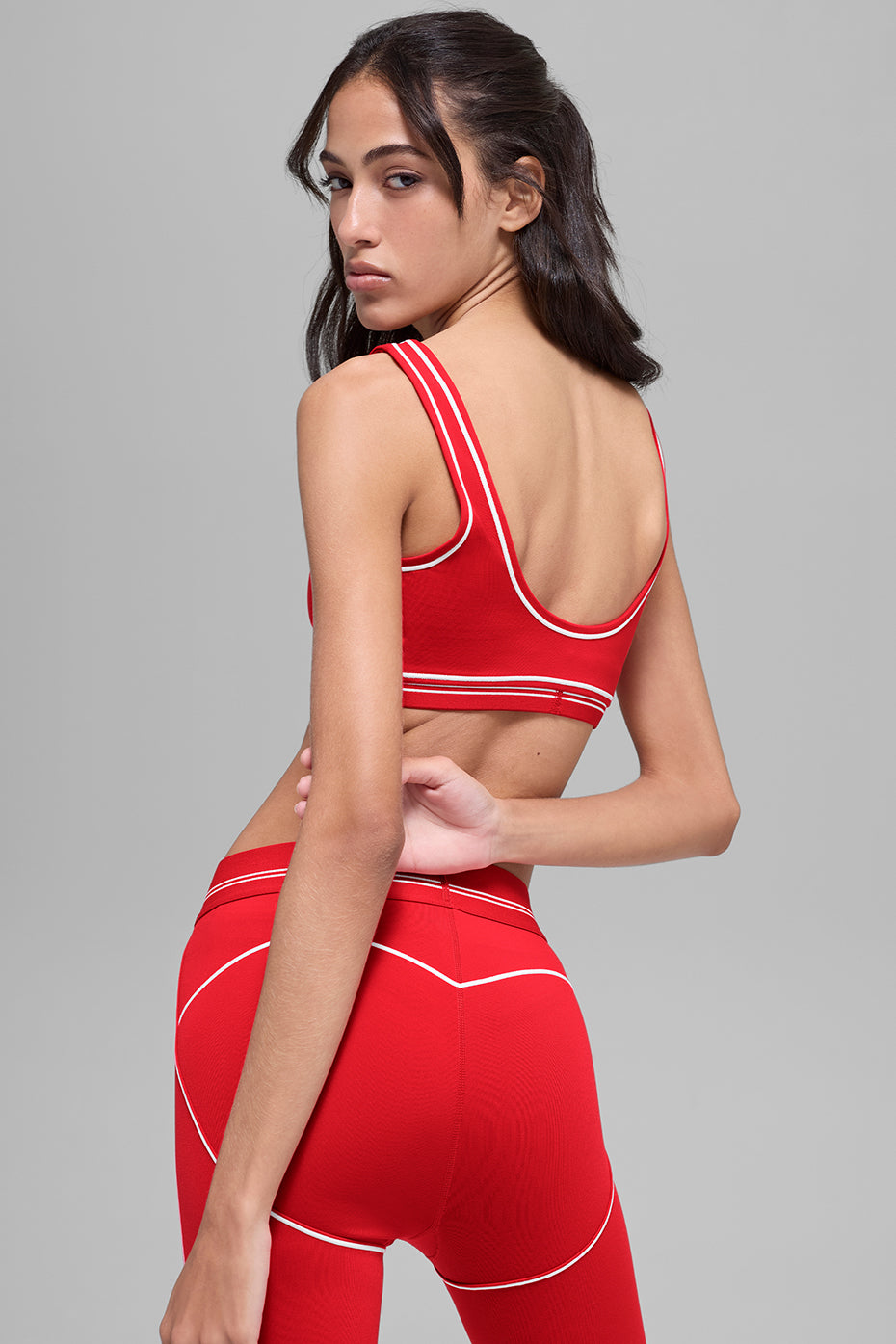 Brassière Airbrush Heart Throb - Bright Red/Blanc