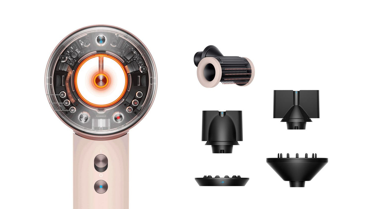 Sèche-cheveux Dyson Supersonic Nural™ – Cheveux raides à ondulés – Rose céramique