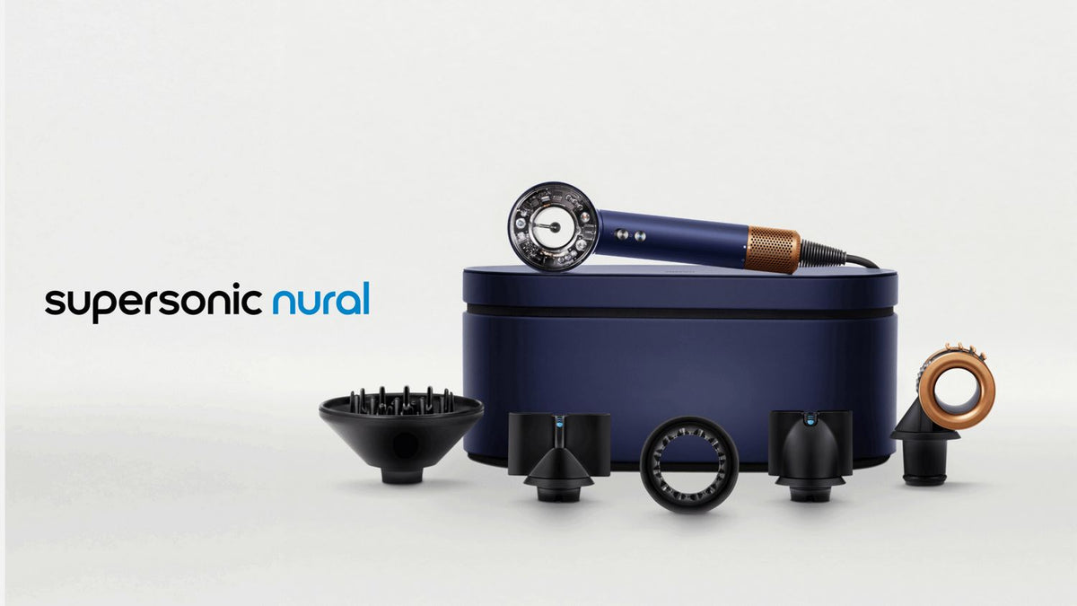 Sèche-cheveux Dyson Supersonic Nural™ – Cheveux raides à ondulés – Bleu de Prusse / Cuivré Intense