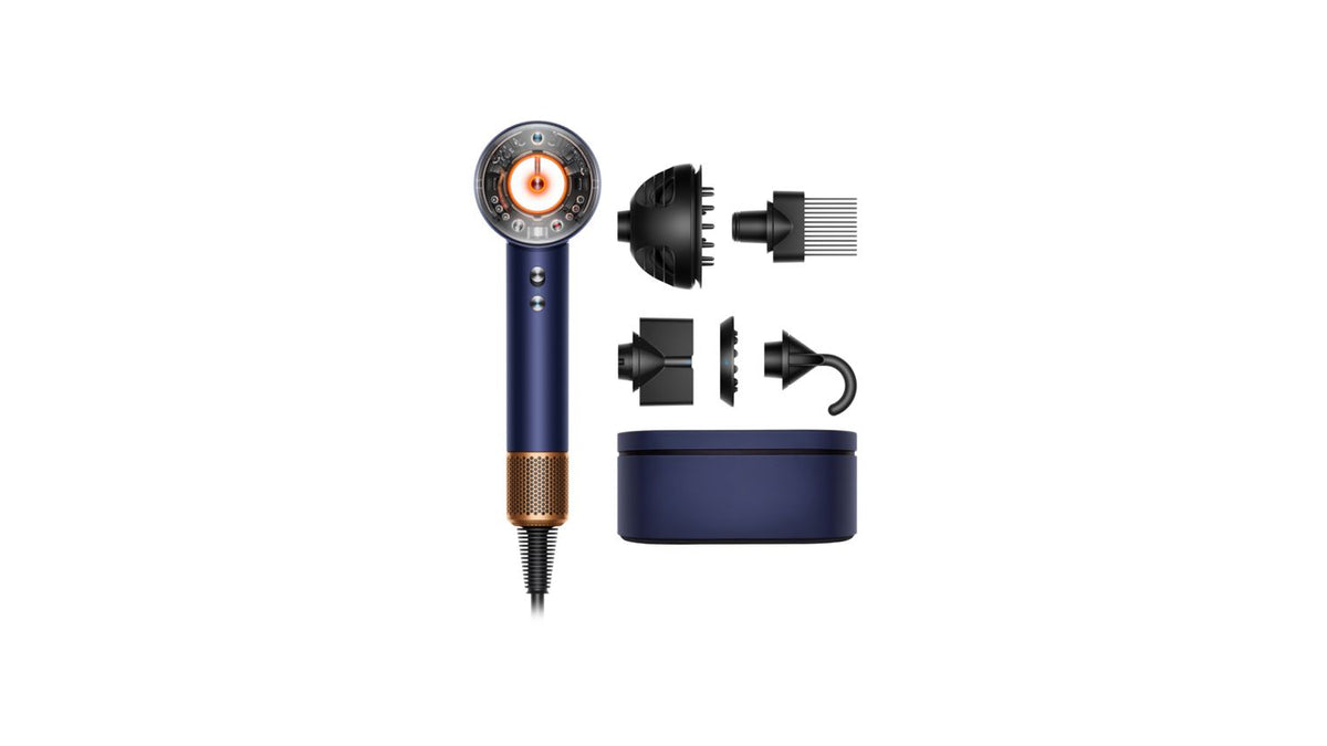 Sèche-cheveux Dyson Supersonic Nural™ – Cheveux bouclés à frisés – Bleu de Prusse / Cuivré Intense
