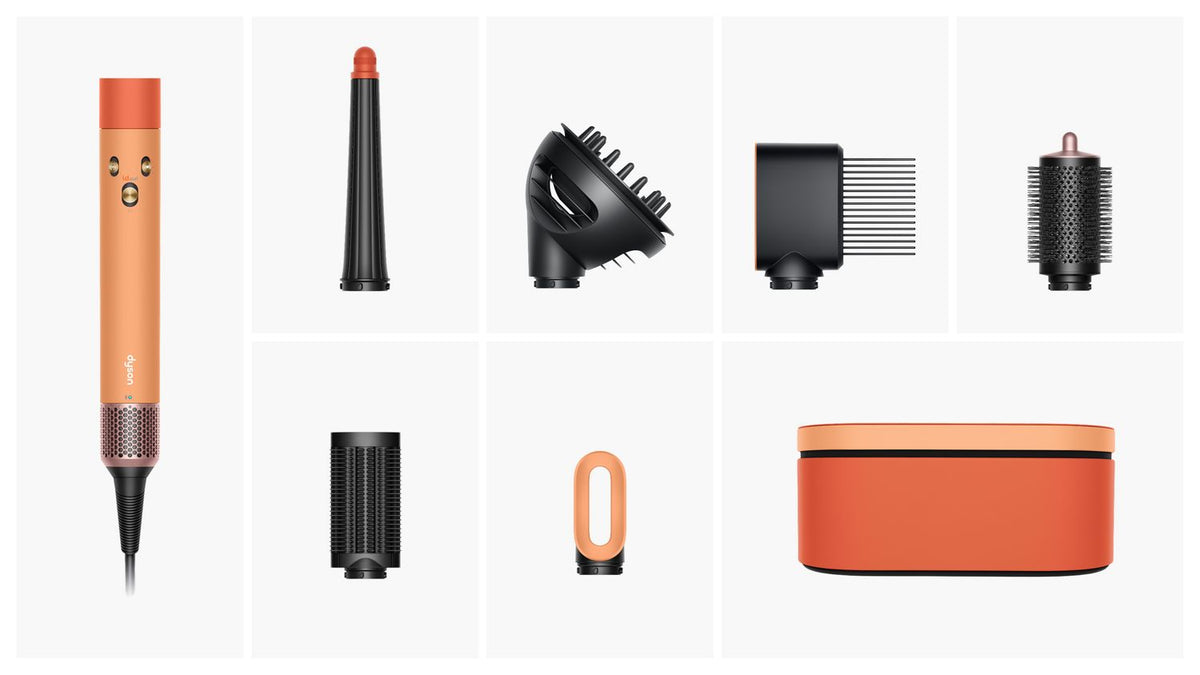Multi-styler Dyson Airwrap i.d.™ – Cheveux bouclés à frisés – Abricot Céramique