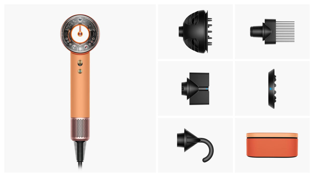 Sèche-cheveux Dyson Supersonic Nural™ – Cheveux bouclés à frisés – Abricot Céramique