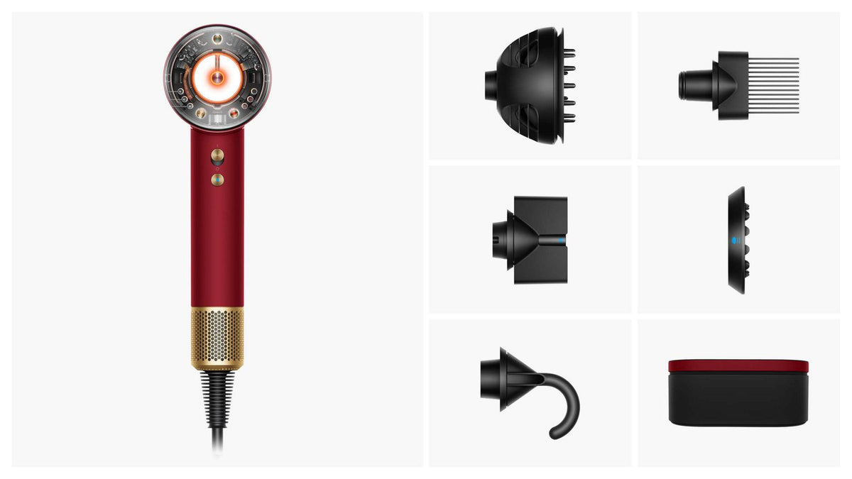 Sèche-cheveux Dyson Supersonic Nural™ – Velours rouge / Or