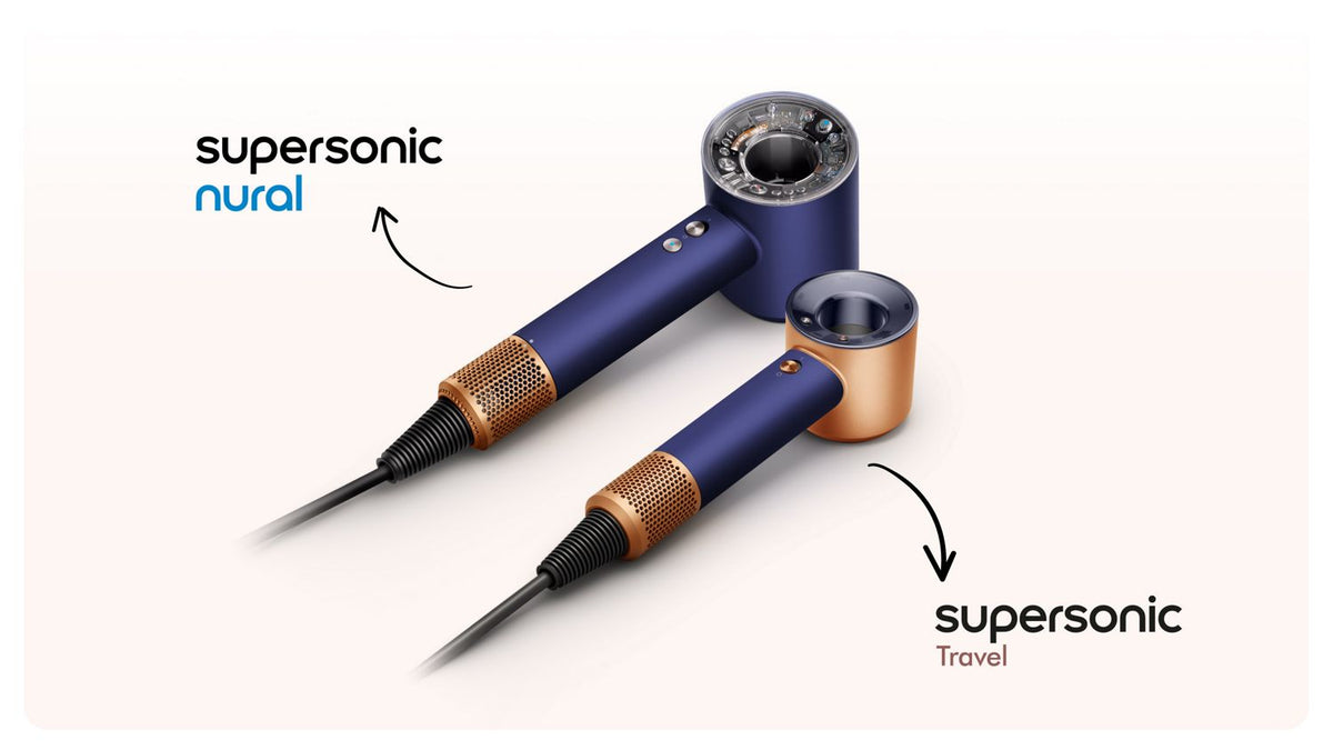 Sèche-cheveux Dyson Supersonic™ Travel – Bleu de Prusse / Cuivré Intense