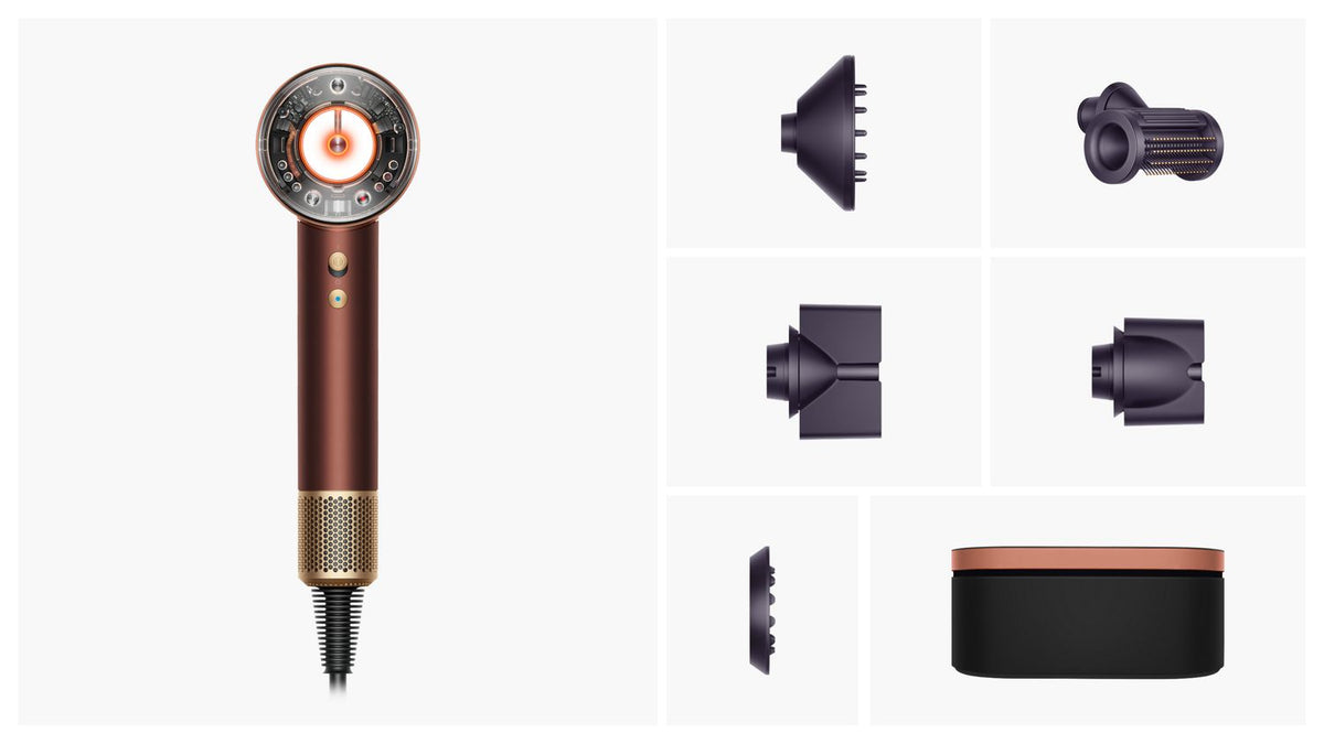 Sèche-cheveux Dyson Supersonic Nural™ – Cheveux raides à ondulés – Prune / Cuivré