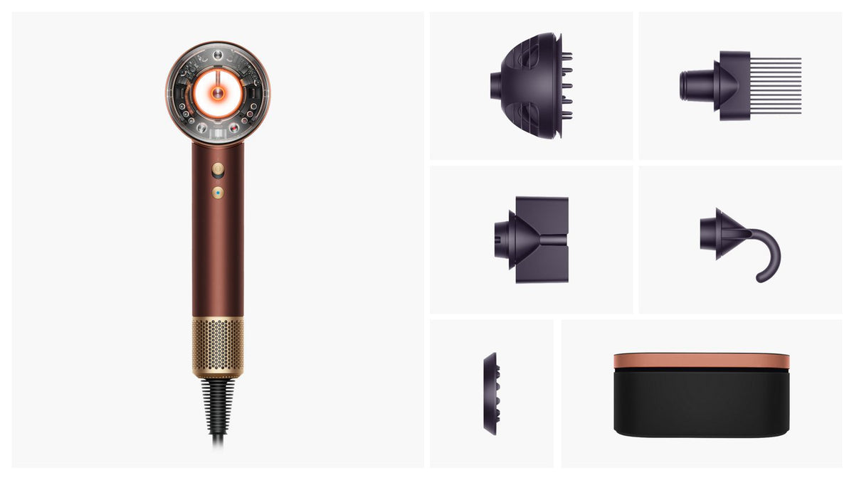 Sèche-cheveux Dyson Supersonic Nural™ – Cheveux bouclés à frisés – Prune / Cuivré