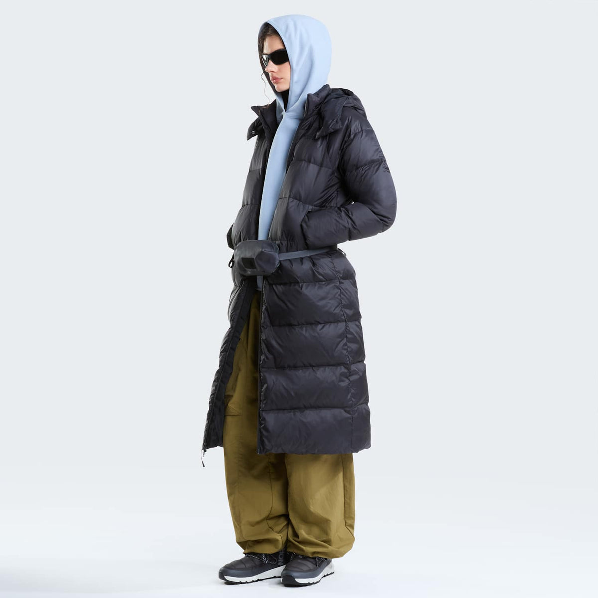 Parka longue à capuche en duvet Hydrenalite City pour femme - TNF Black