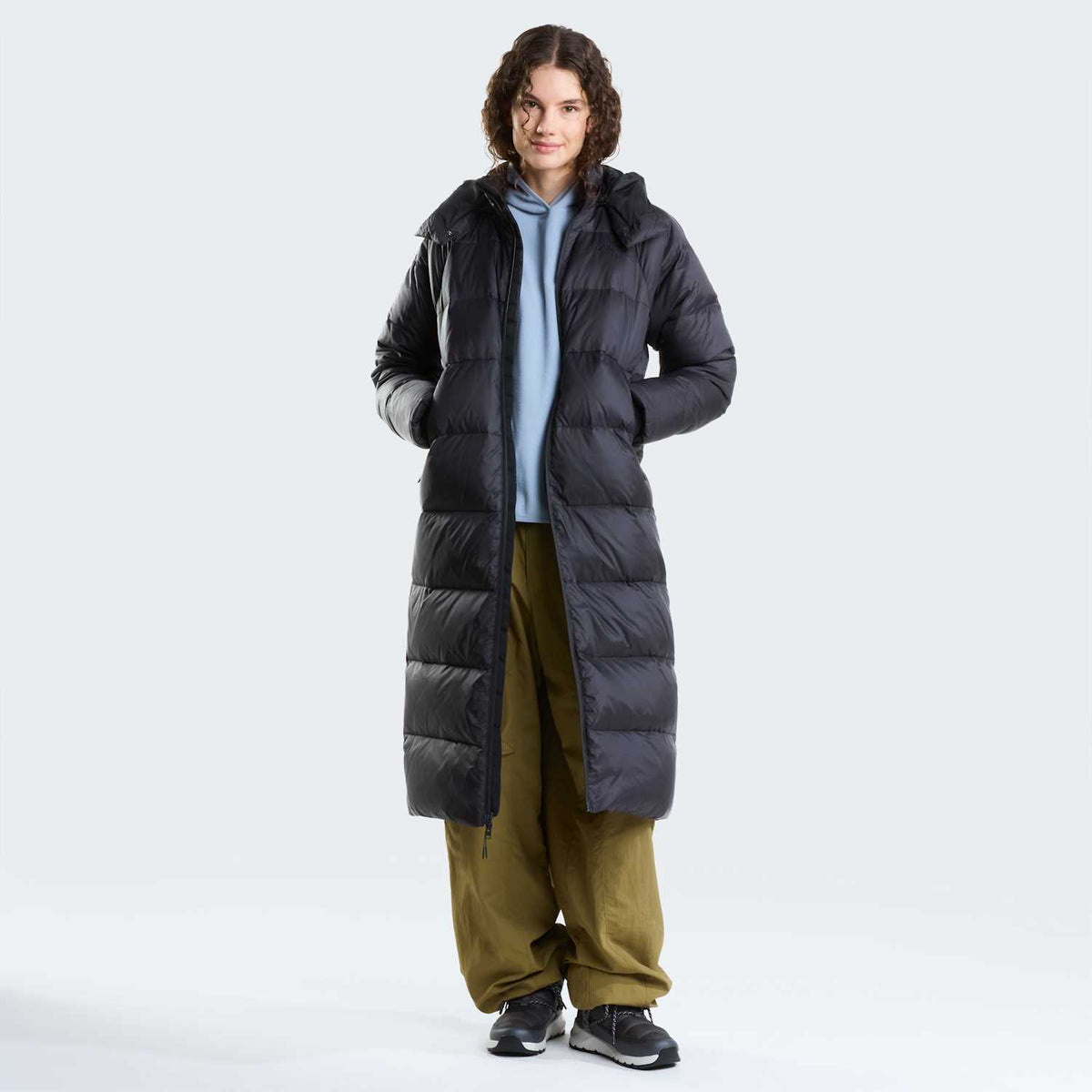 Parka longue à capuche en duvet Hydrenalite City pour femme - TNF Black