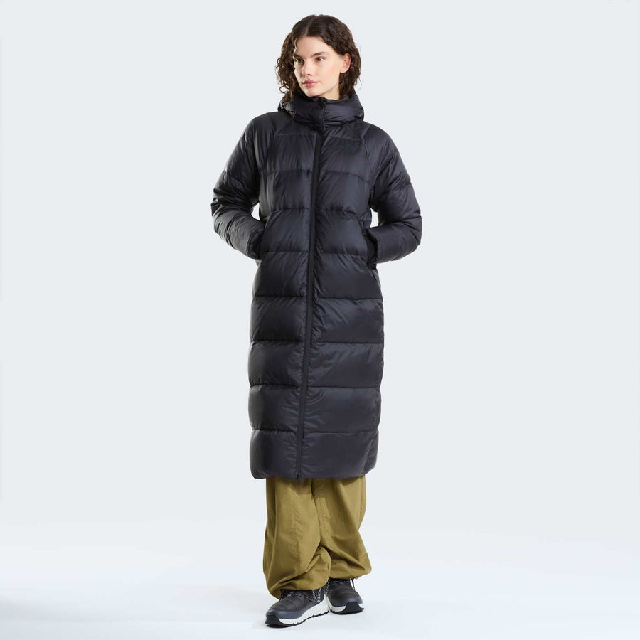 Parka larga con capucha de plumón Hydrenalite City para mujer