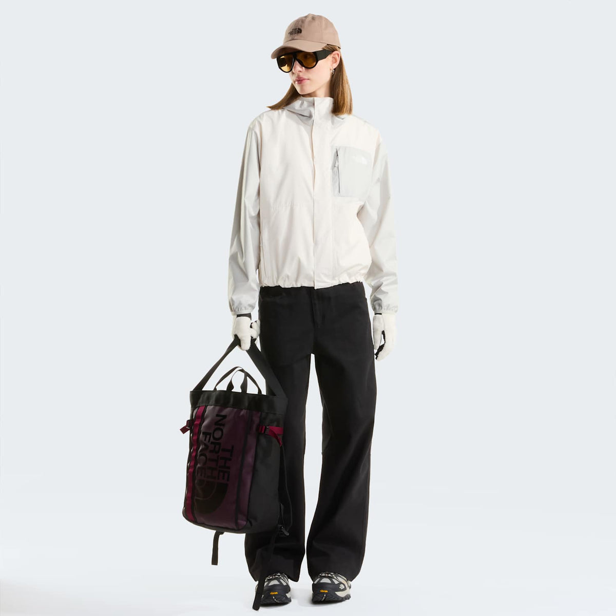 Veste coupe-vent Nuketo pour femme - White Dune-Cumulus Cloud