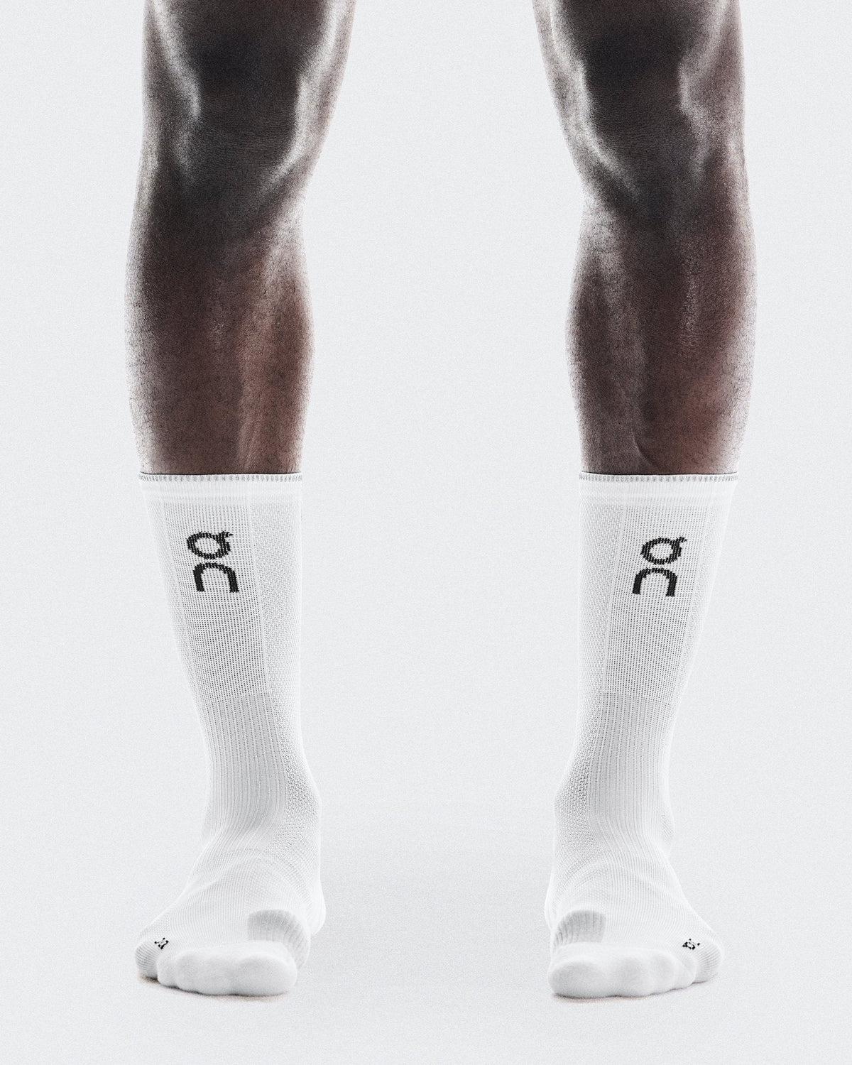 Performance Run Sock High - White | Glacier
