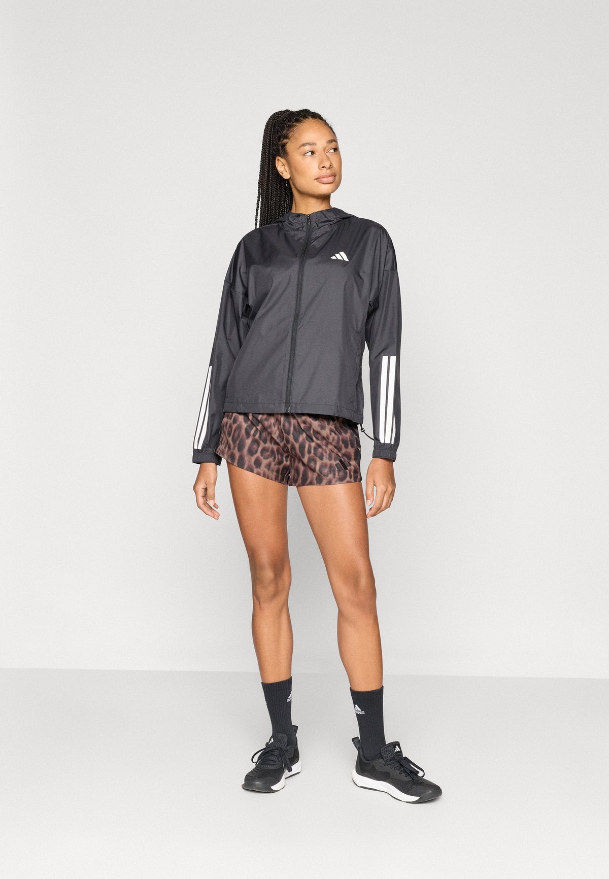 adidas Performance Hyperglam 3 Stripes – Sweat à capuche Femme – black/noir