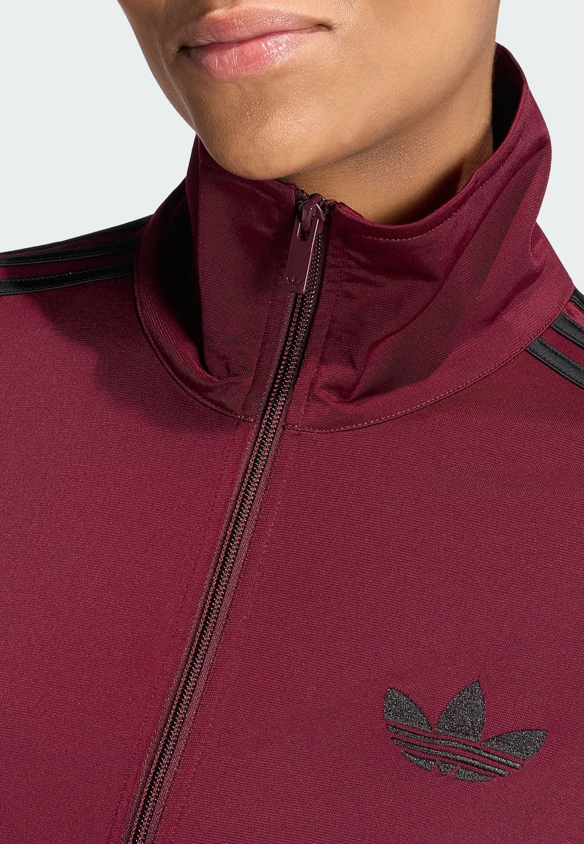adidas Originals Firebird Track Top Loose – Sweat zippé Femme – maroon   black/rouge