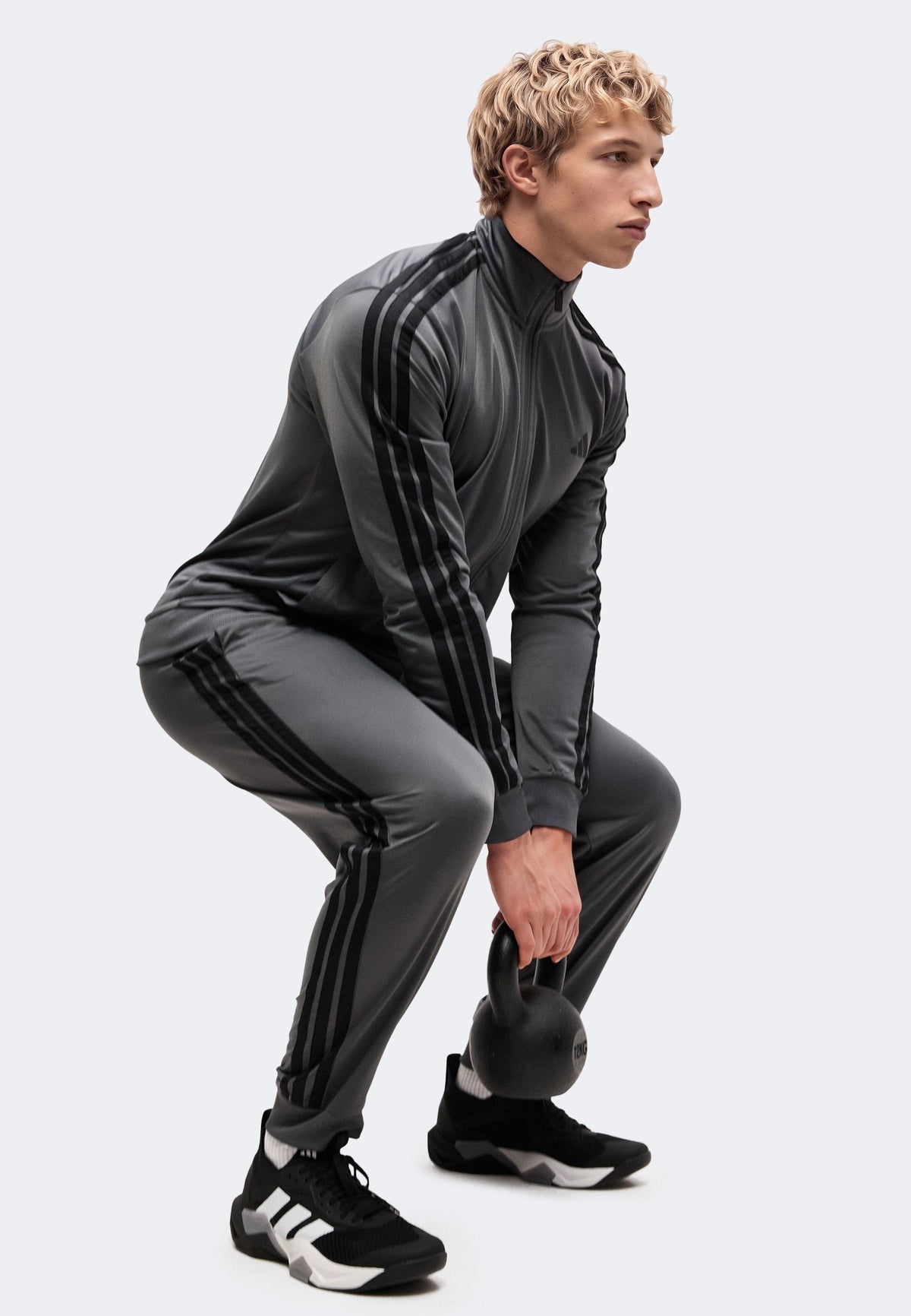 adidas Sportswear Dayready Tracksuit – Survêtement Homme – grey five/black/gris