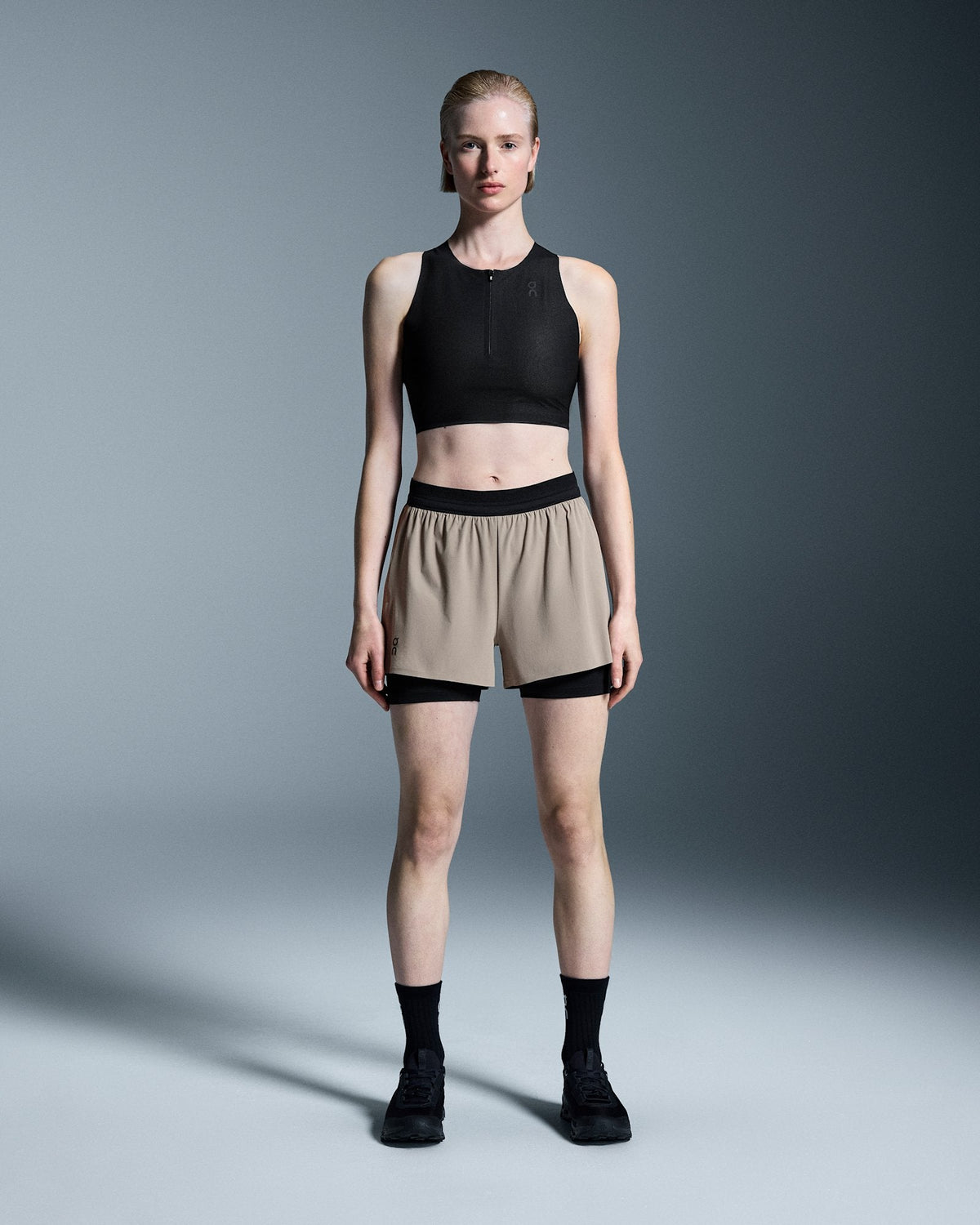  3" Performance 2/1 Shorts femme - Cinder | Black