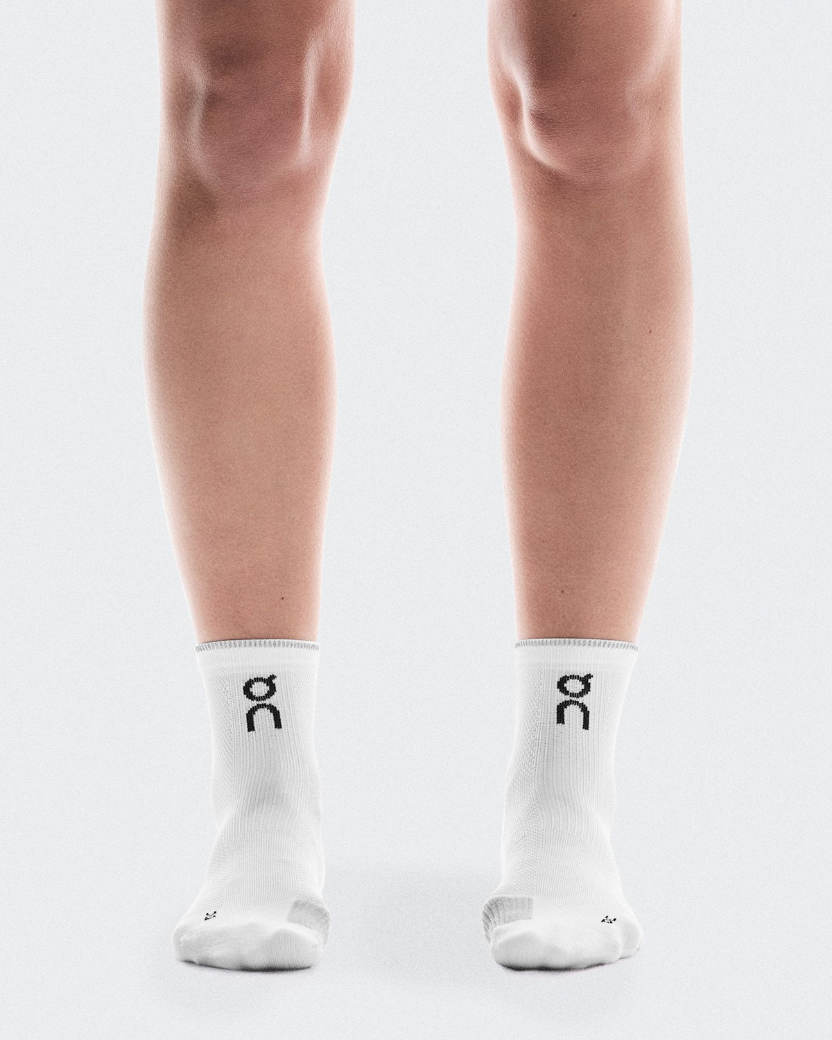 Performance Run Sock Mid - White | Glacier