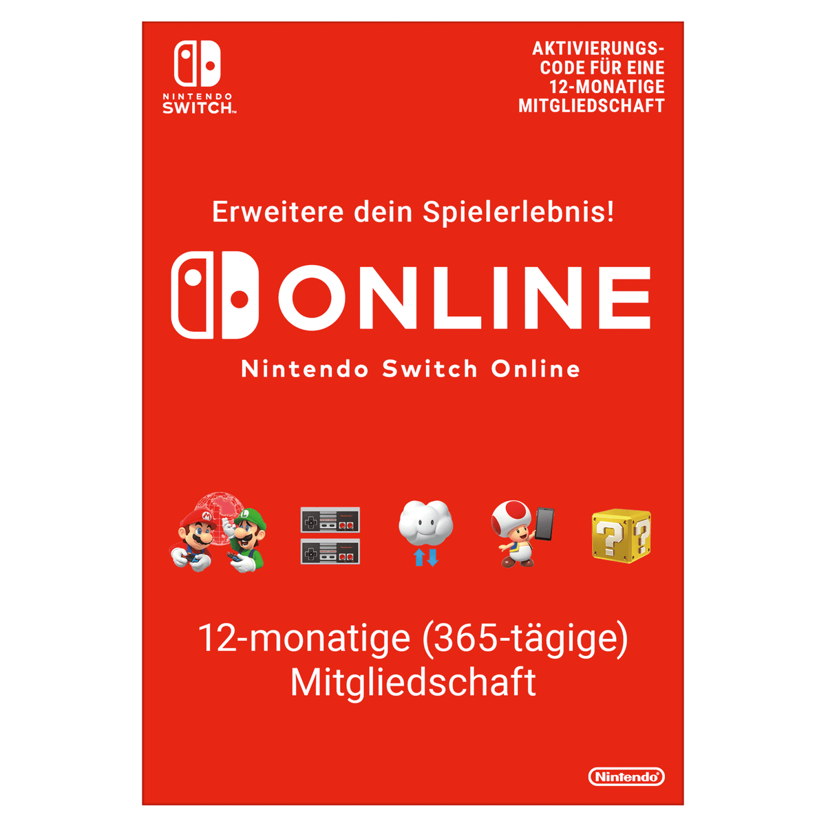 Nintendo Switch – Modèle OLED (blanc) + Mario Kart 8 Deluxe + abonnement individuel de 12 mois (365 jours) au service Nintendo Switch Online