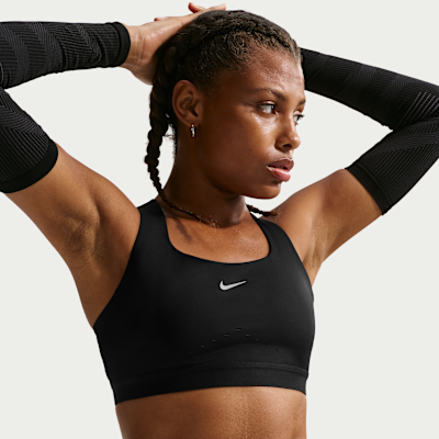 Nike Swift – Sujetador deportivo de sujeción alta con forro ligero para mujer