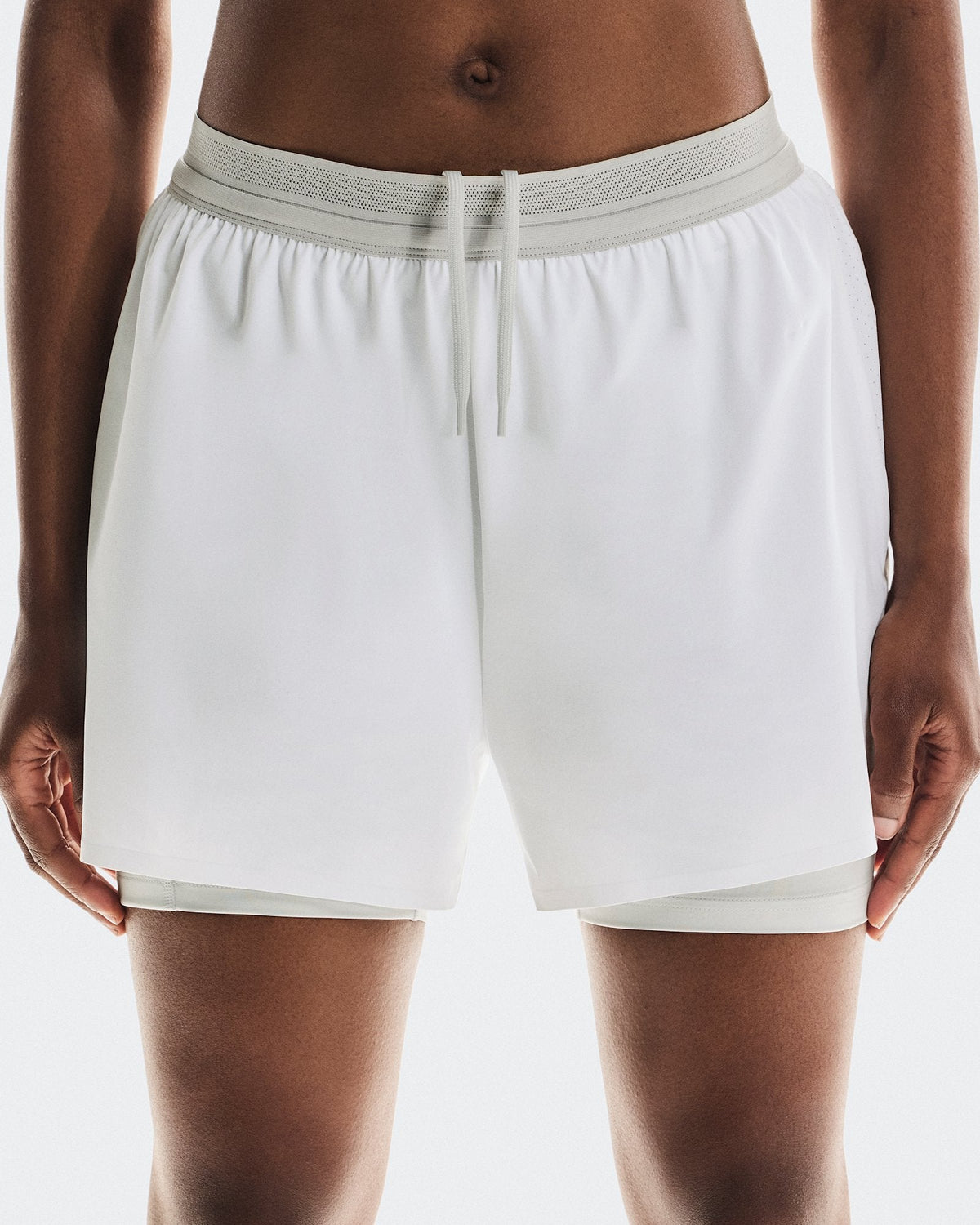  3" Performance 2/1 Shorts femme - White | Glacier