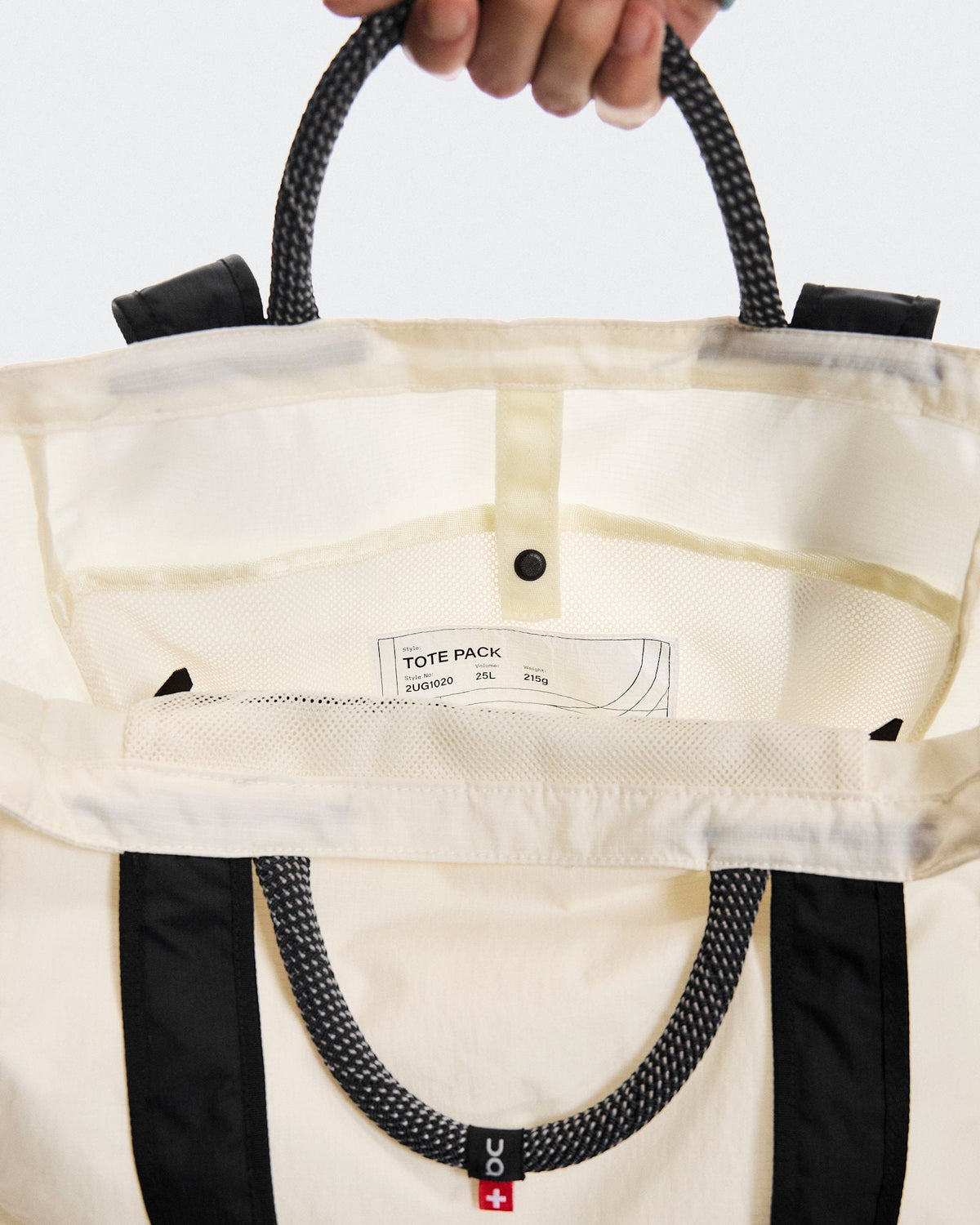 Tote Pack 25L - Cream | Black
