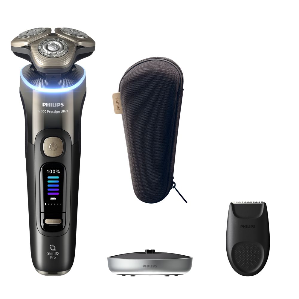 Philips i9000 Prestige Ultra Rasoir électrique 100 % étanche avec SkinIQ Pro