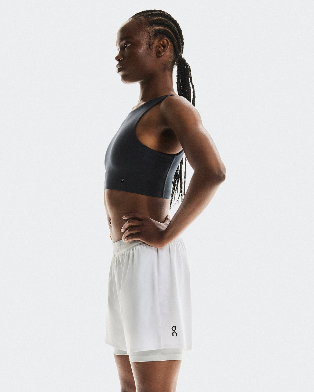  3" Performance 2/1 Shorts femme - White | Glacier