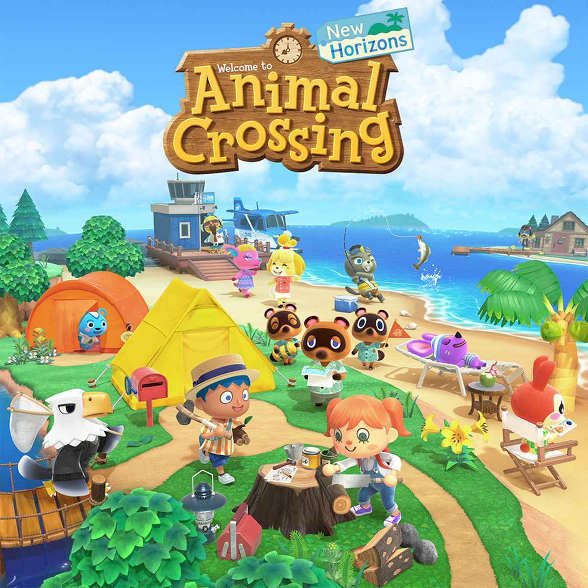 Nintendo Switch Lite (bleu) + Animal Crossing: New Horizons