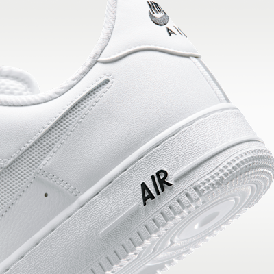 Nike Air Force 1 '07 LV8 Homme – Blanc/Noir/Reflect Silver