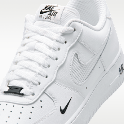 Nike Air Force 1 '07 LV8 Homme – Blanc/Noir/Reflect Silver