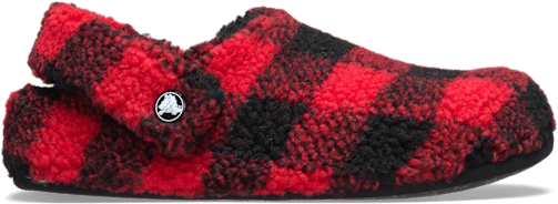 Classic Buffalo Check Cozzzy Slipper – Varsity Red / Black