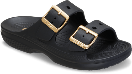 Saturday Metallic Buckle Sandal – Black