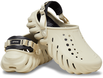 Echo Clog – Bone / Black